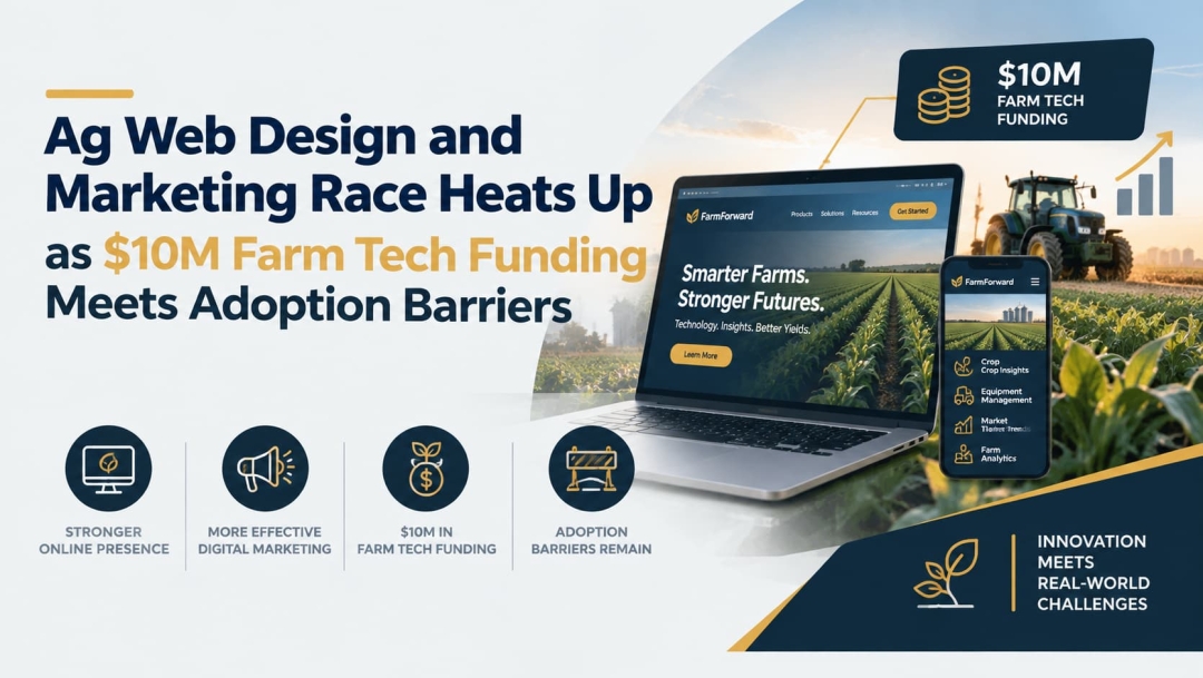 Ag Web Design and Marketing Race Heats Up as $10M Farm Tech Funding Meets Adoption Barriers Ag Web Design and Marketing Race Heats Up as $10M Farm Tech Funding Meets Adoption Barriers