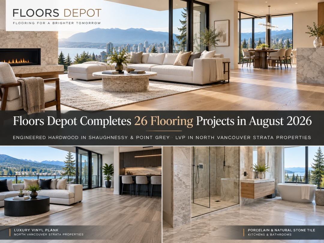 Floors Depot Completes 26 Flooring Projects Across Metro Vancouver in August 2026