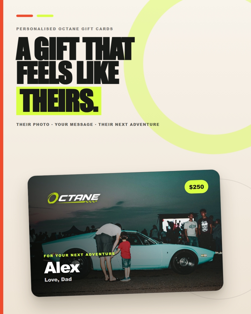 A new thrilling way to gift Aussie Motorsport and car lovers - The Octane Card A new thrilling way to gift Aussie Motorsport and car lovers - The Octane Card