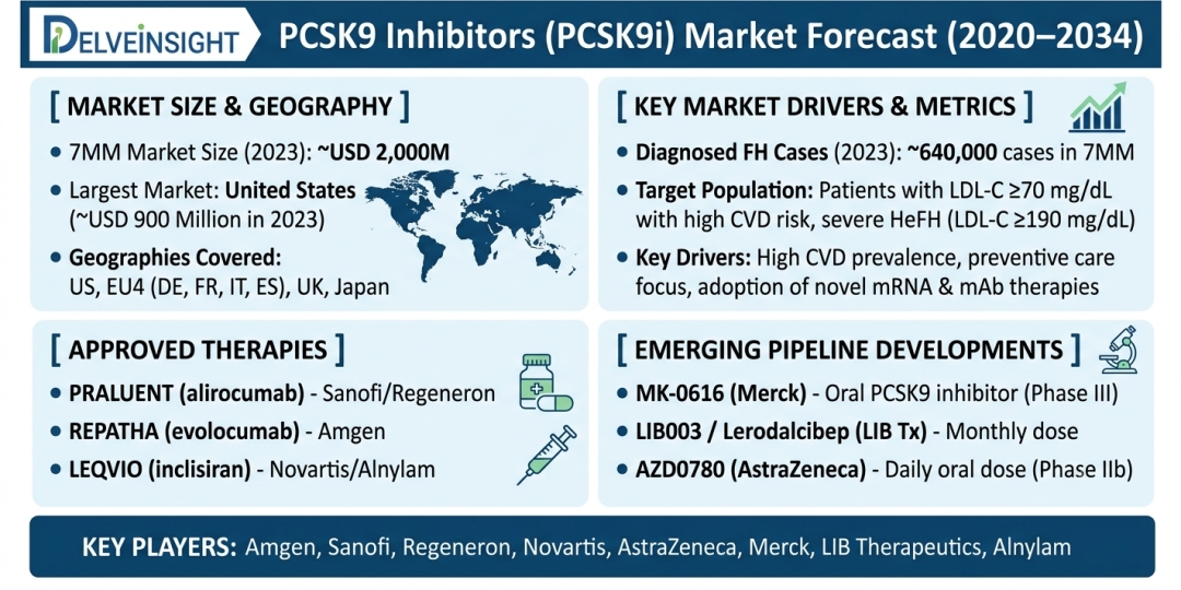 PCSK9 Inhibitors Market Set for Expansion as Cardiovascular Disease Burden Rises and Oral and Long-Acting Therapies Advance PCSK9 Inhibitors Market Set for Expansion as Cardiovascular Disease Burden Rises and Oral and Long-Acting Therapies Advance