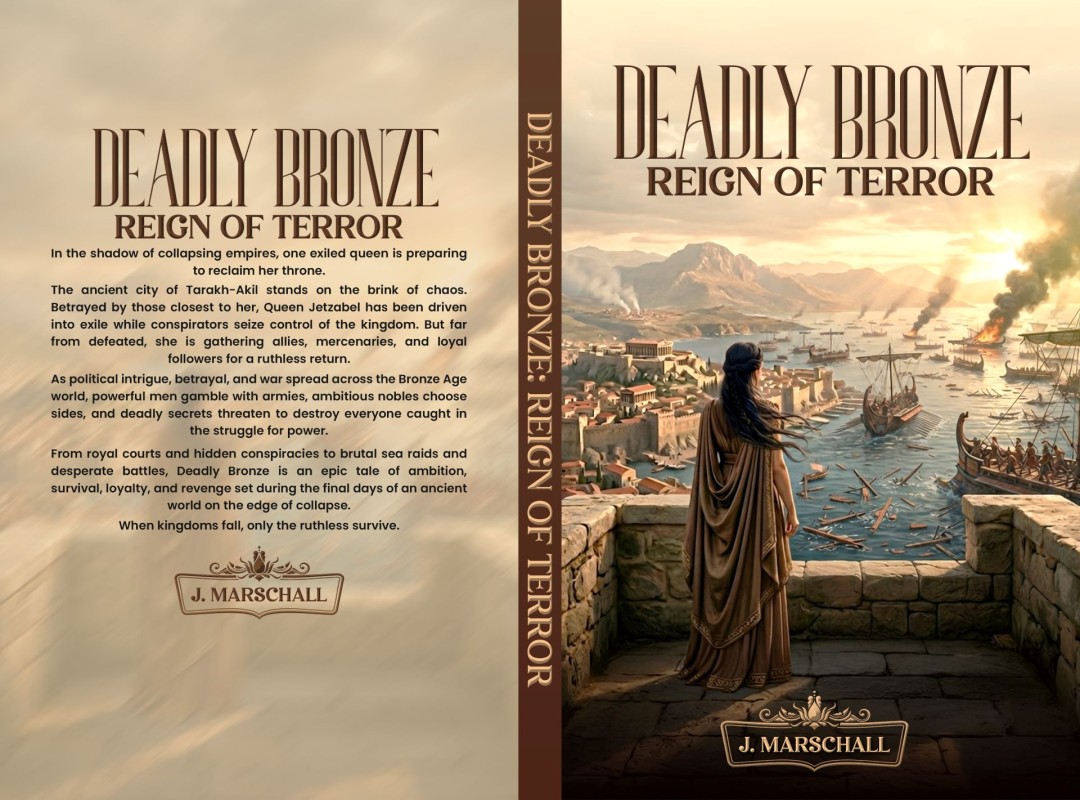 “Deadly Bronze: Reign of Terror”: J. Marschall’s Explosive Sequel Brings Sea Peoples, Sherden Mercenaries, and Court Intrigue to Life