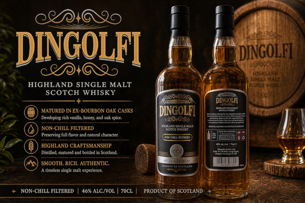 Dingolfi Spirits Launches Its Highland Single Malt in Stores and Online Across the UK