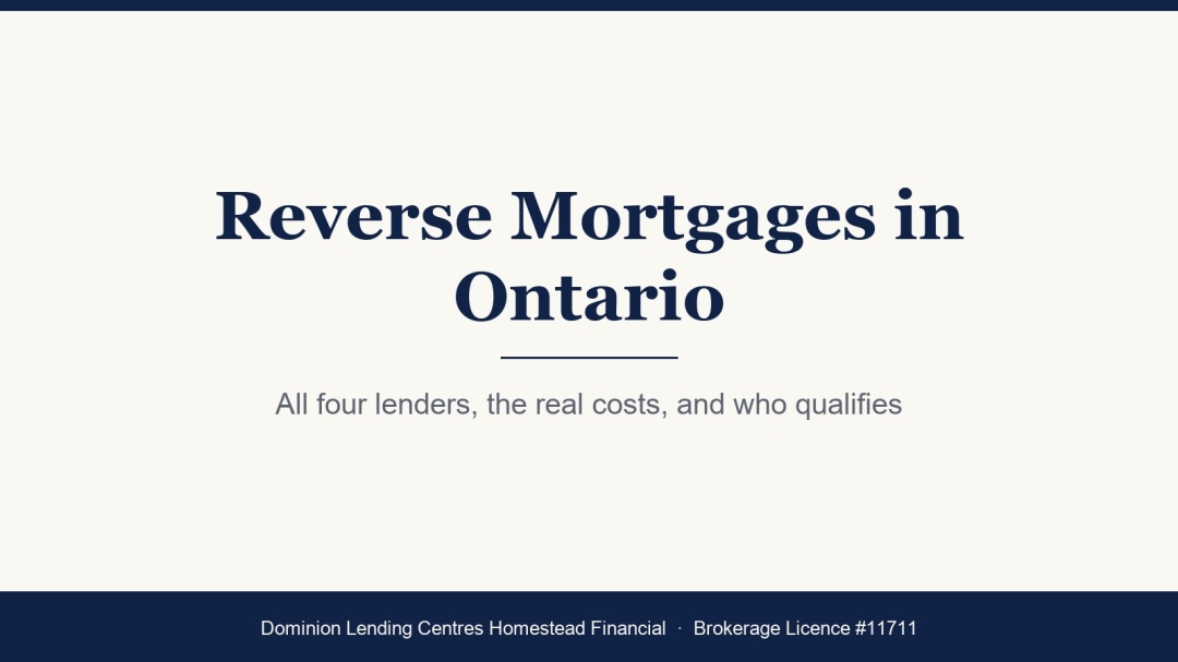 Reverse Mortgage Ontario Guide Compares Every Lender Serving the Province Reverse Mortgage Ontario Guide Compares Every Lender Serving the Province