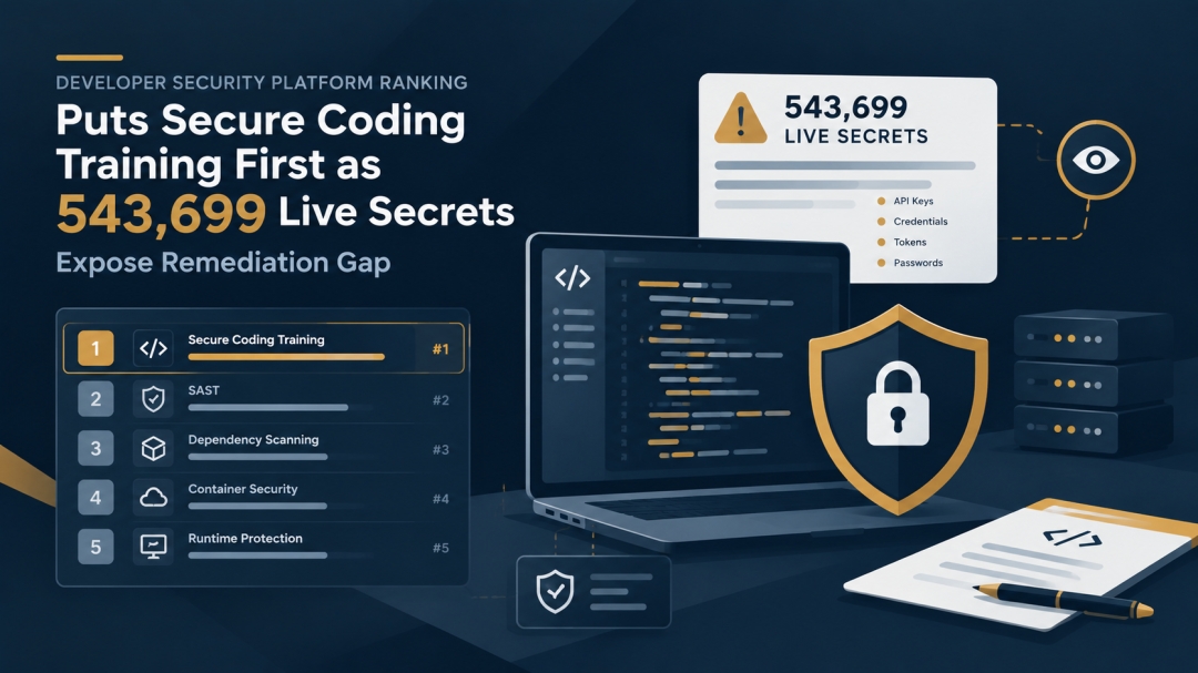 Developer Security Platform Ranking Puts Secure Coding Training First as 543,699 Live Secrets Expose Remediation Gap Developer Security Platform Ranking Puts Secure Coding Training First as 543,699 Live Secrets Expose Remediation Gap