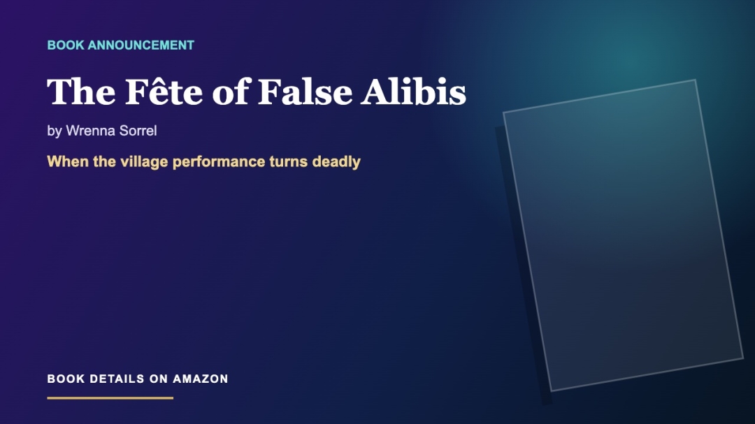 A village murder mystery novel where the stage conceals a real crime A village murder mystery novel where the stage conceals a real crime