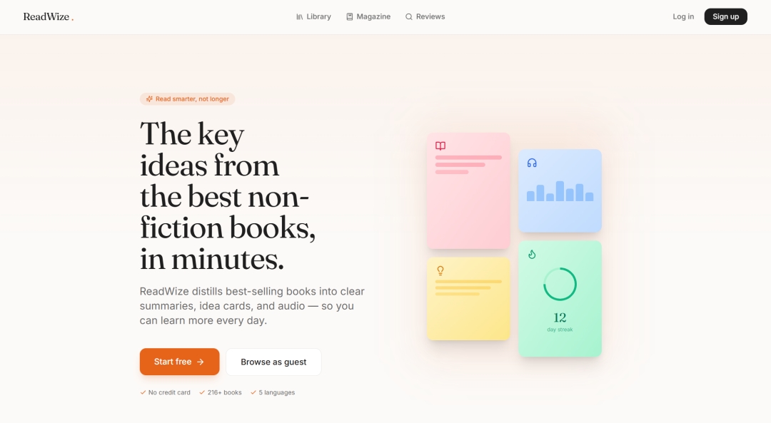 ReadWize Targets the Attention Gap With a New Approach to Non-Fiction Learning ReadWize Targets the Attention Gap With a New Approach to Non-Fiction Learning