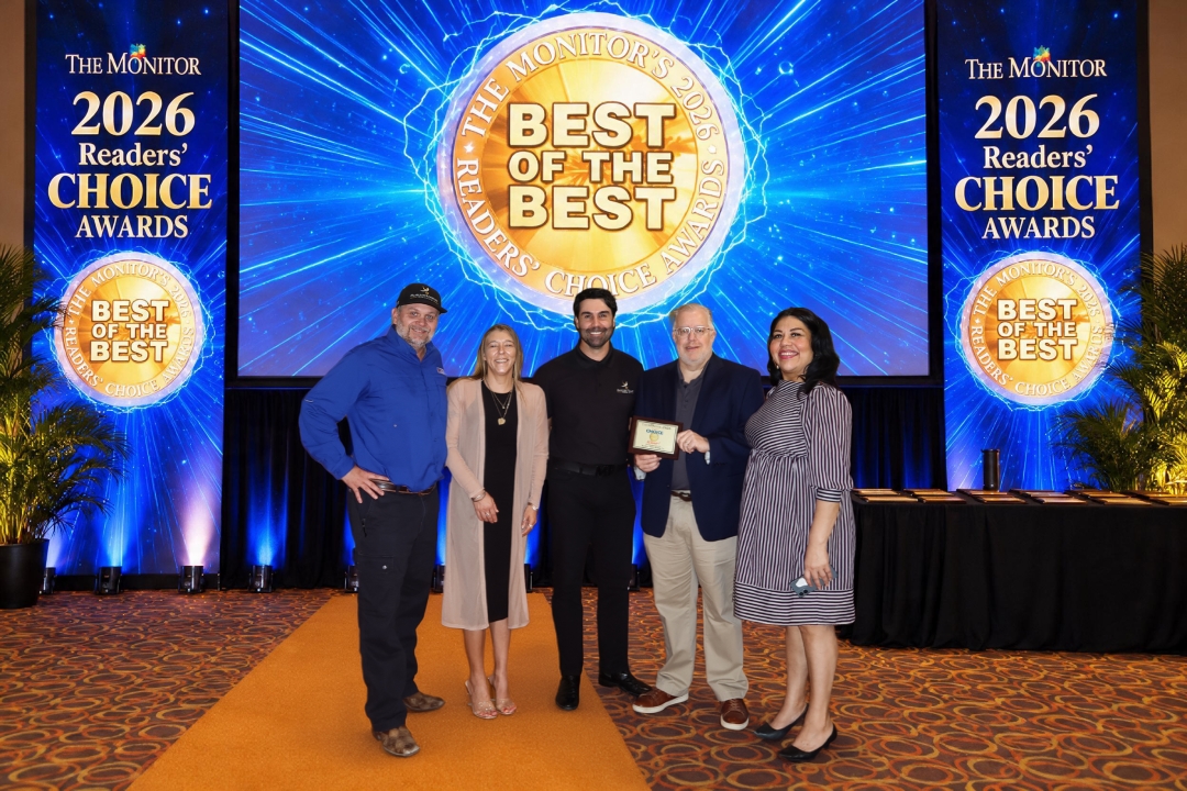 McAllen Valley Roofing Co. Earns The Monitor’s Readers’ Choice Award for Tenth Consecutive Year