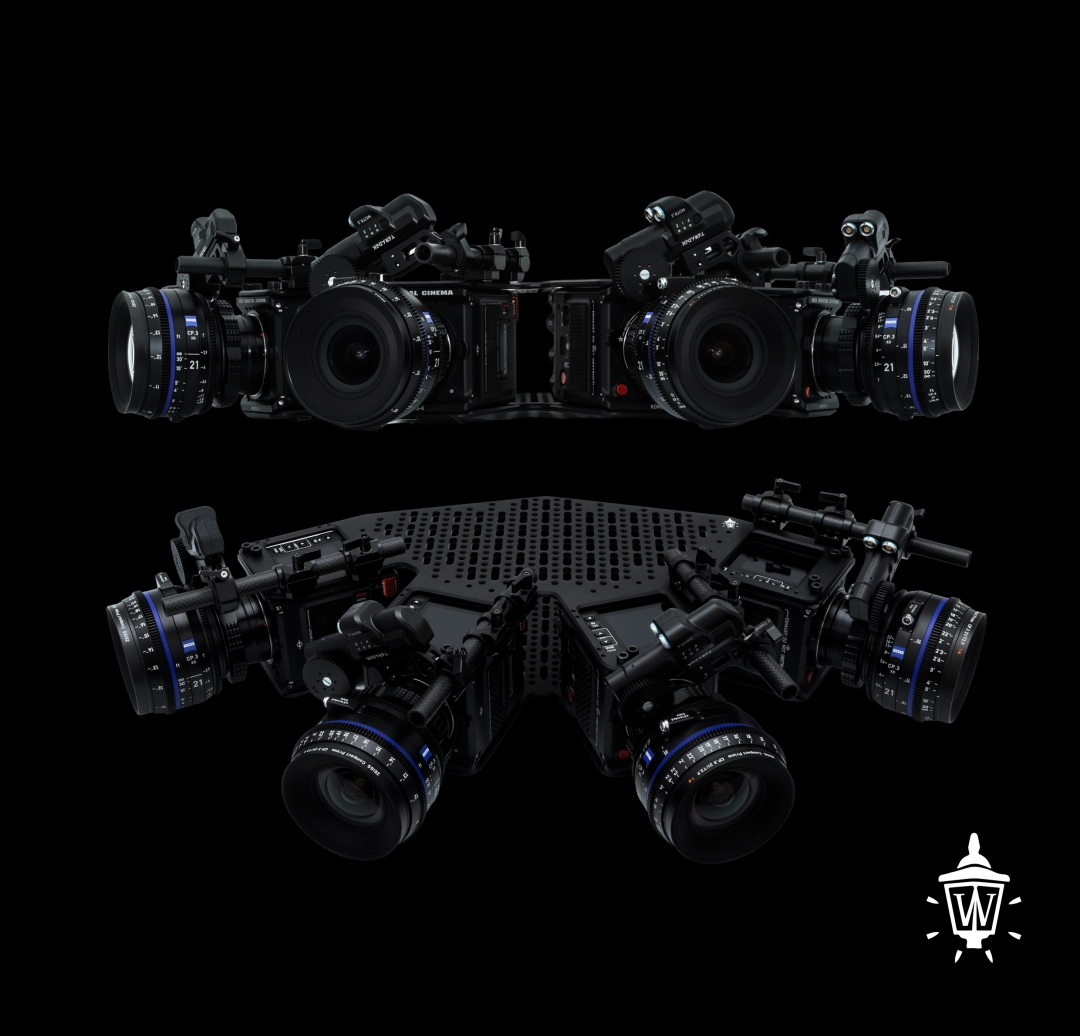 Wonderfilm Pictures Launches Four-Way RED KOMODO-X VFX Array for Virtual Production, Capturing a 180°+ Field of View on Four ZEISS 21mm CP.3 Lenses
