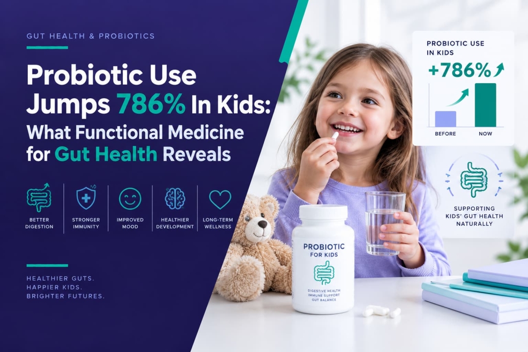 Probiotic Use Jumps 786% In Kids: What Functional Medicine For Gut Health Reveals
