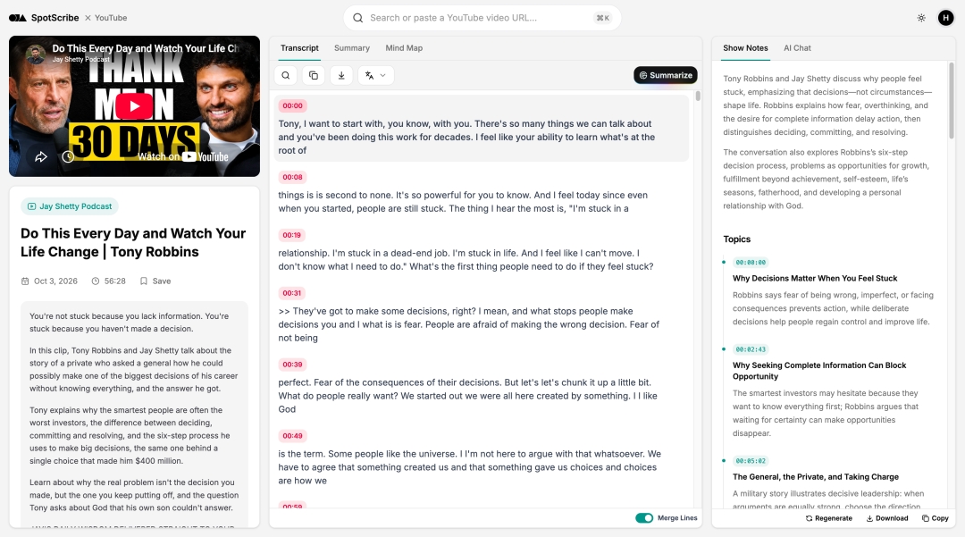 SpotScribe Launches YouTube Podcast Transcript Generator for Any YouTube Video SpotScribe Launches YouTube Podcast Transcript Generator for Any YouTube Video