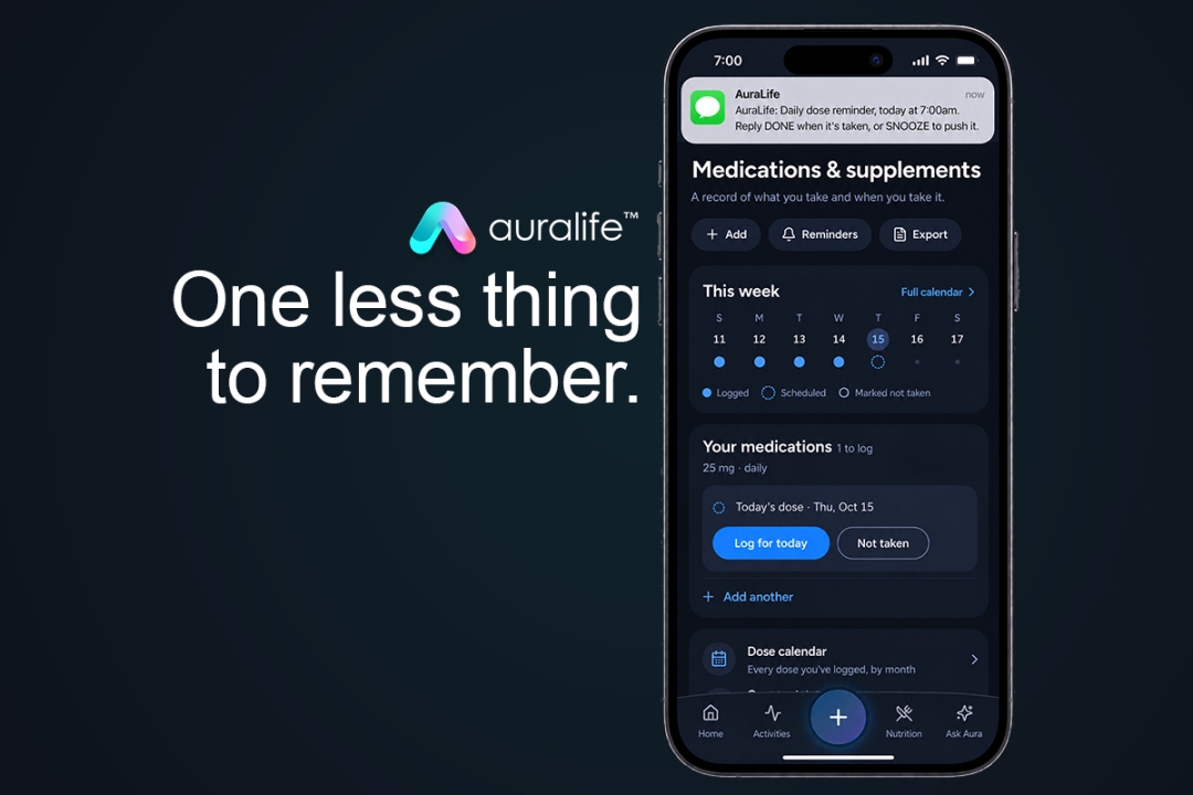 AuraLife Adds Tracking Support for Oral GLP-1 Medications as the Category Shifts From Injections to Pills AuraLife Adds Tracking Support for Oral GLP-1 Medications as the Category Shifts From Injections to Pills