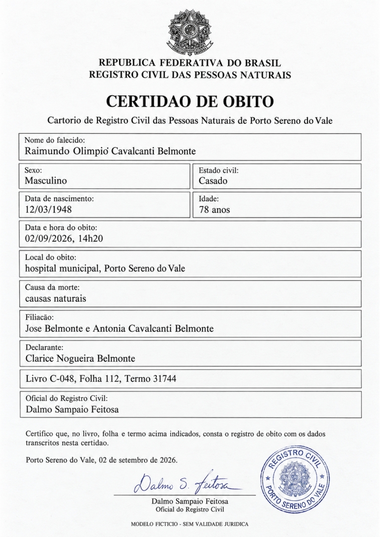 Brazilian death certificate translation is available fully online