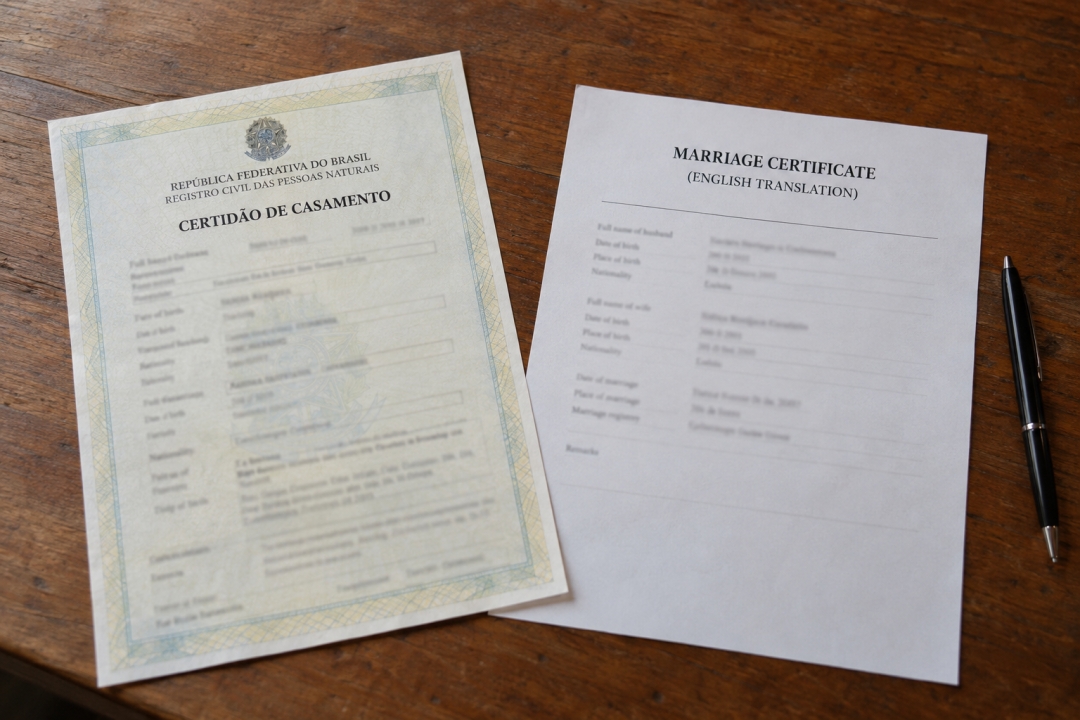 Brazilian marriage certificate translation for USCIS is available fully online Brazilian marriage certificate translation for USCIS is available fully online