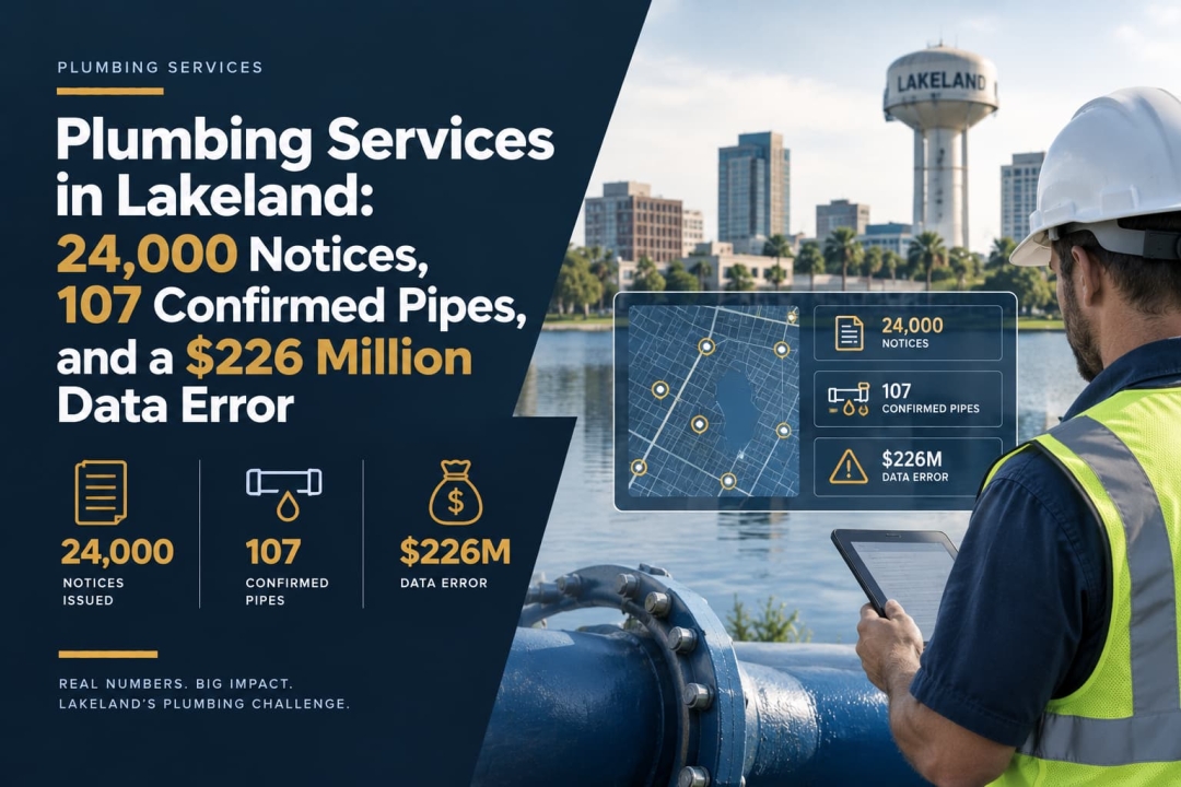 Plumbing Services in Lakeland: 24,000 Notices, 107 Confirmed Pipes, and a $226 Million Data Error