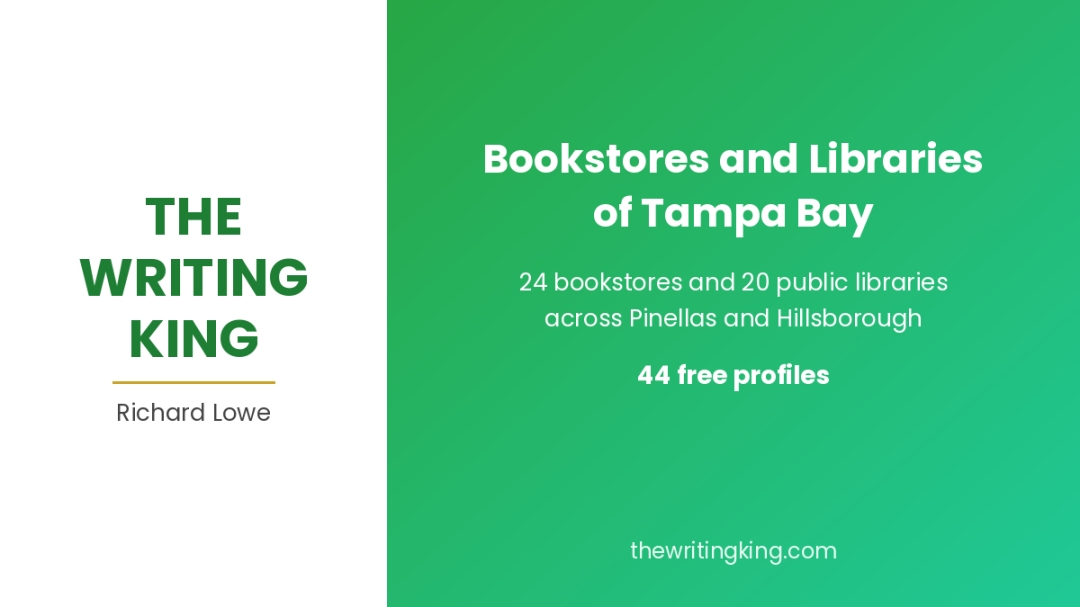 Safety Harbor Author Richard Lowe Profiles 44 Independent Bookstores and Public Libraries Worth Visiting in Tampa Bay