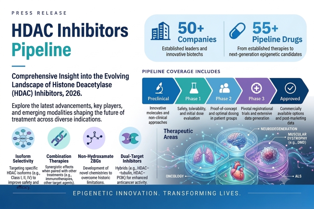 HDAC Inhibitors Clinical Trial Pipeline Gains Momentum: 50+ Companies Lead the Charge in Pioneering New Treatments | DelveInsight HDAC Inhibitors Clinical Trial Pipeline Gains Momentum: 50+ Companies Lead the Charge in Pioneering New Treatments | DelveInsight