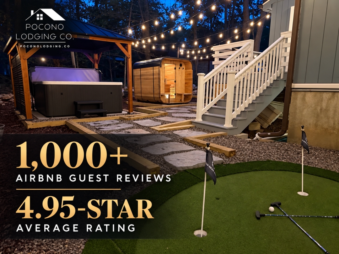 Pocono Lodging Co., a Poconos Airbnb Property Management Company, Surpasses 1,000 Guest Reviews With 4.95-Star Average