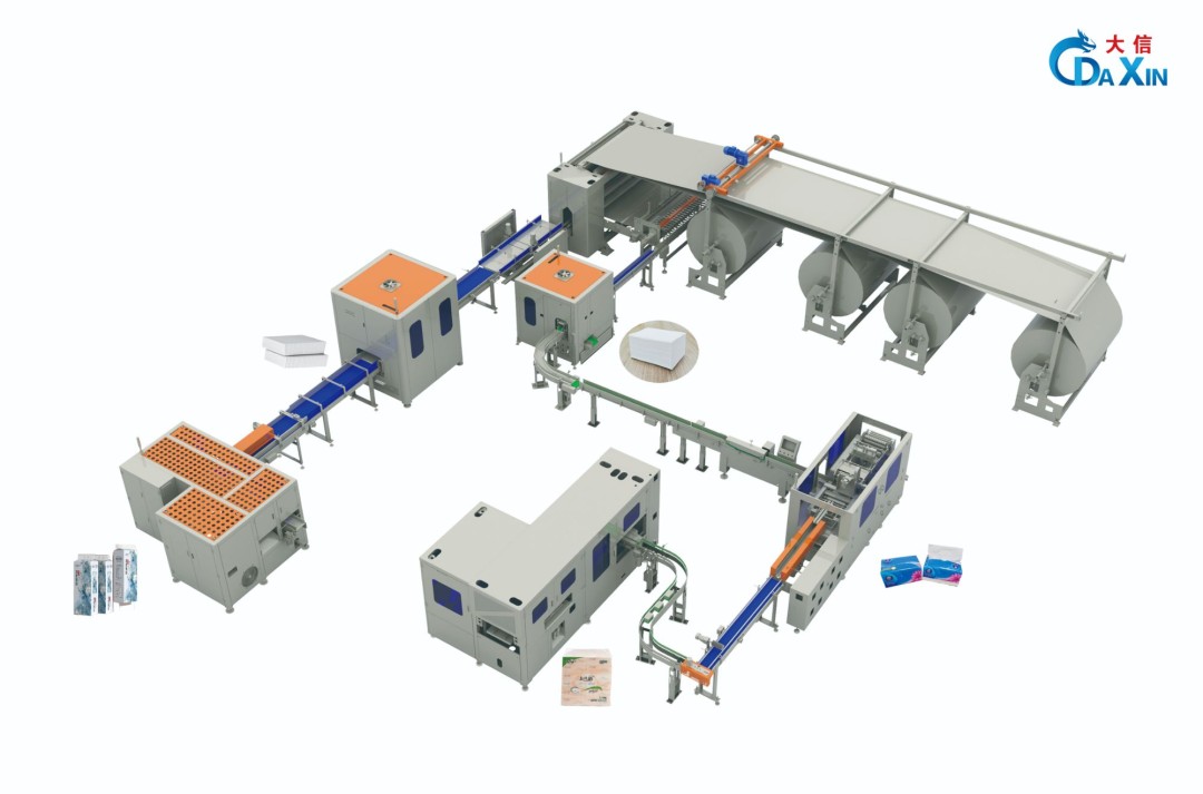 Tissue converting line