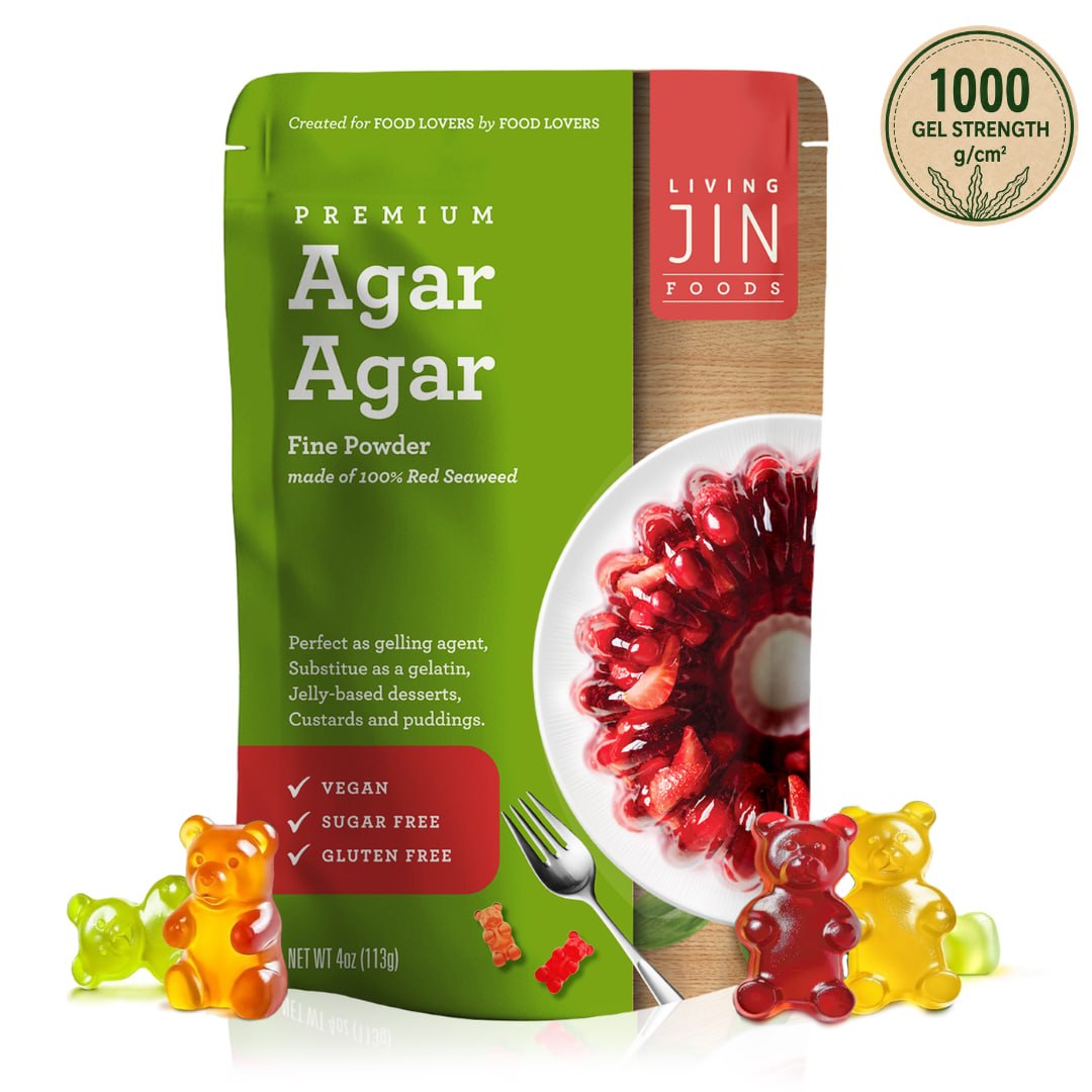 LIVING JIN Redefines Home Baking: Premium 1000 Gel Strength Agar Agar Delivers Flawless Vegan Desserts and Firm Plant-Based Cheeses