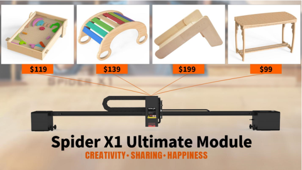 Tyvok Spider X1 laser engraver