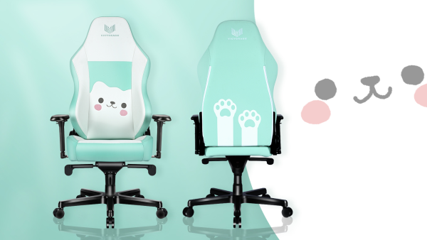 Mint Green Cat Edition gaming chair