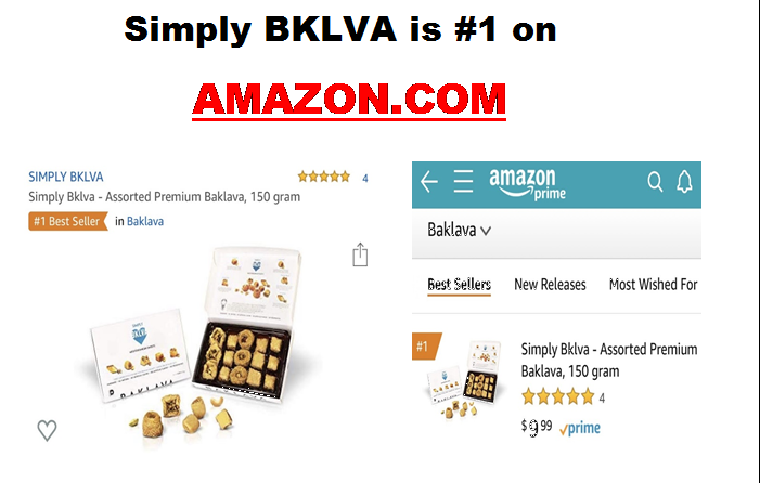 Official Release: Simply BKLVA is the #1 Best Seller in Baklava on Amazon