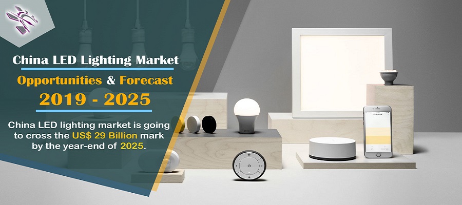 China LED lighting market is going to cross the US$ 29 Billion mark by the year-end of 2025