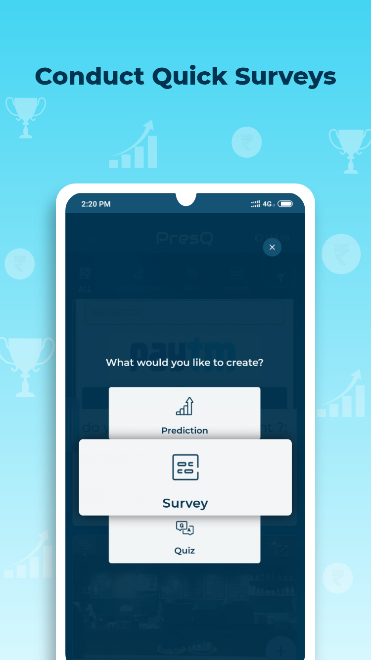 Get Rewarded For Sharing opinions on PresQ App