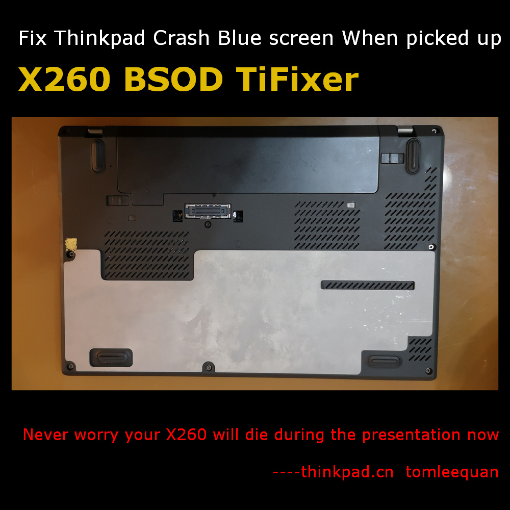 How to fix Lenovo Thinkpad X260 Pick up with one hand, black screen, blue  screen death, Crashes halt reboot (also x240 x250 x270 x280) |  Virtual-Strategy Magazine