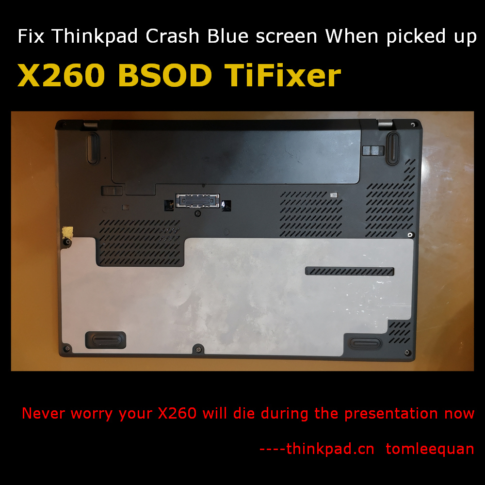 How to fix Lenovo Thinkpad X260 Pick up with one hand, black screen, blue screen death, Crashes halt reboot (also x240 x250 x270 x280) How to fix Lenovo Thinkpad X260 Pick up with one hand, black screen, blue screen death, Crashes halt reboot (also x240 x250 x270 x280)
