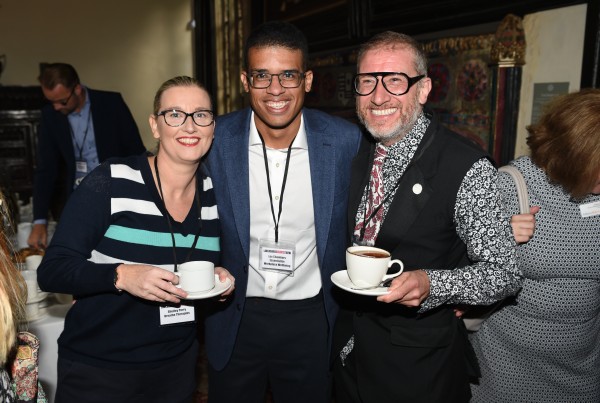 British psychologist Lee Chambers with Shelley Parry and Andrew Leeming