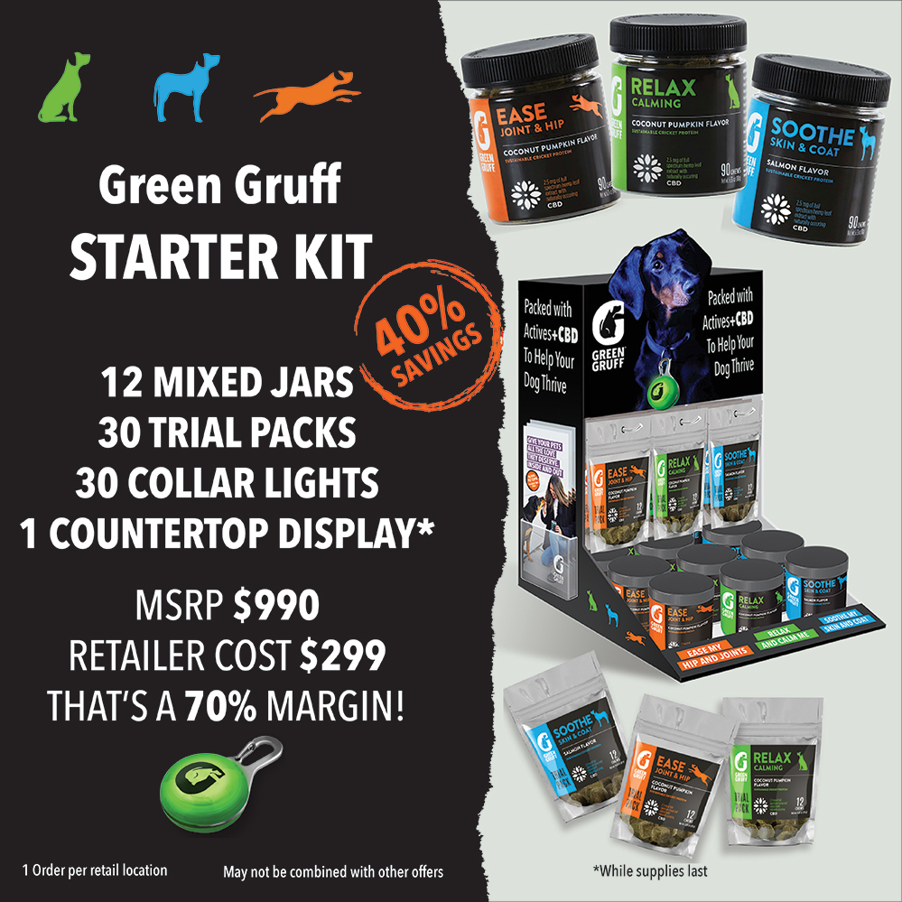 Green Gruff is utilizing Mr. Checkout's Fast Track Program to reach Independent Pet Stores Nationwide.