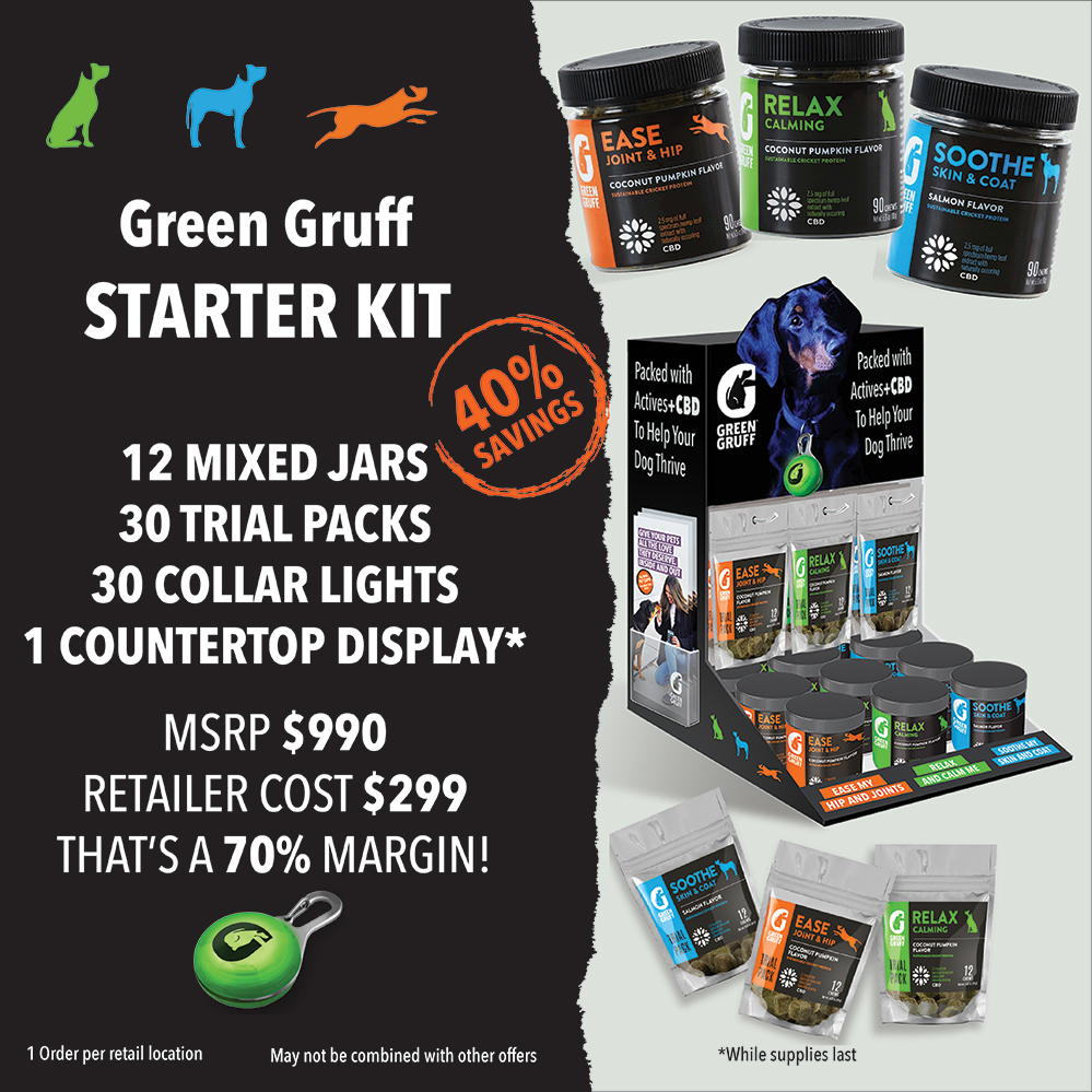Green Gruff is utilizing Mr. Checkout's Fast Track Program to reach Independent Pet Stores Nationwide. Green Gruff is utilizing Mr. Checkout's Fast Track Program to reach Independent Pet Stores Nationwide.