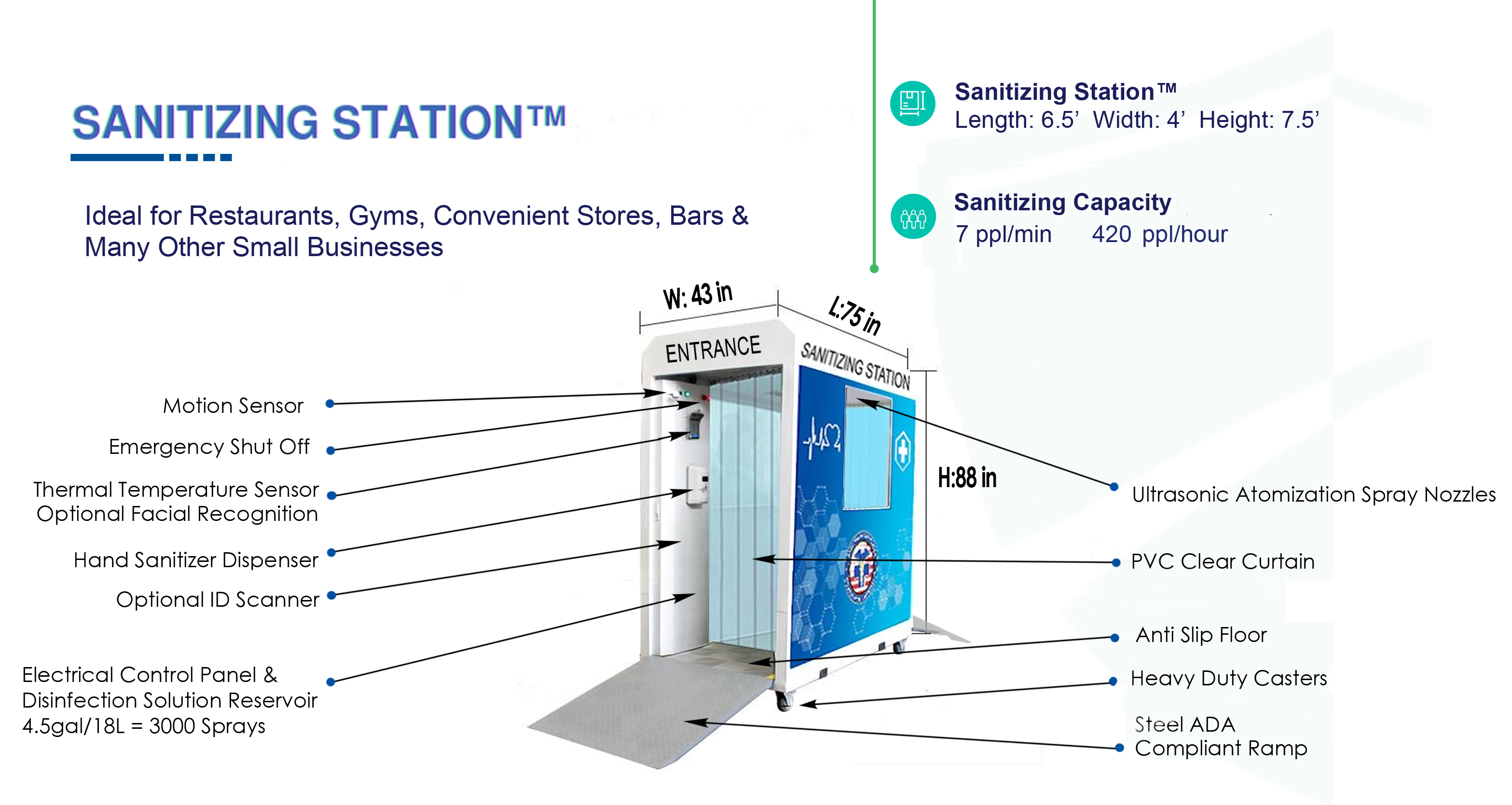 Portable Sanitizing Station™ from the National Safety Health & Compliance Commission Helps Combat the Spread of COVID-19