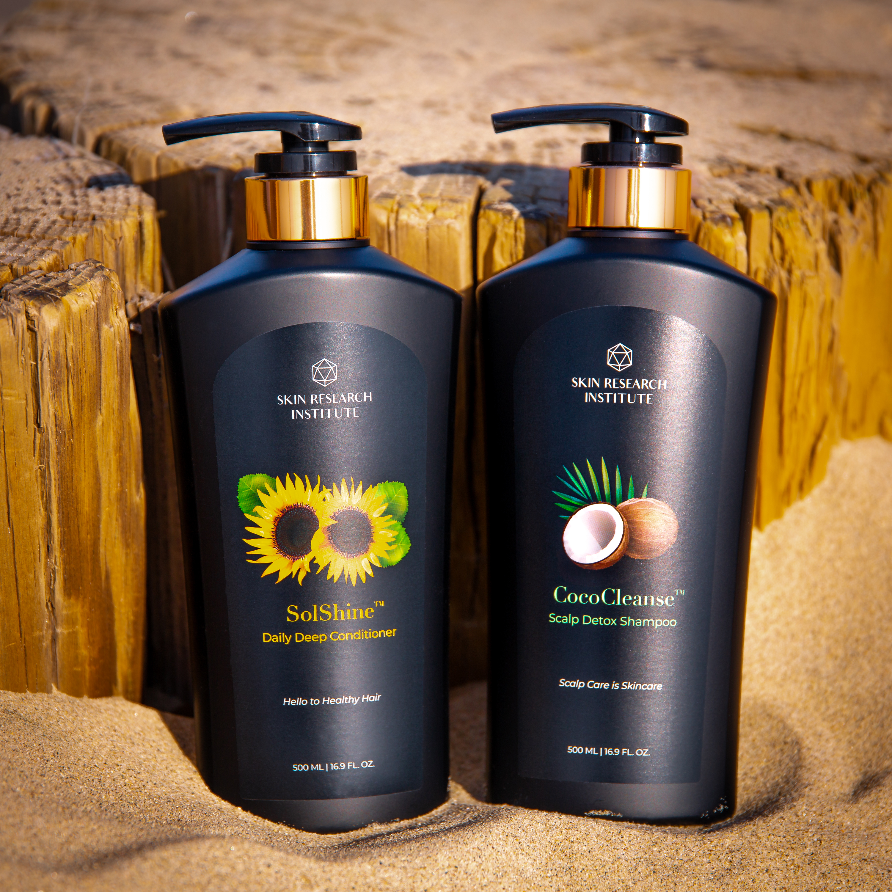 The Skin Research Institute's CocoCleanse Shampoo & SolShine Conditioner