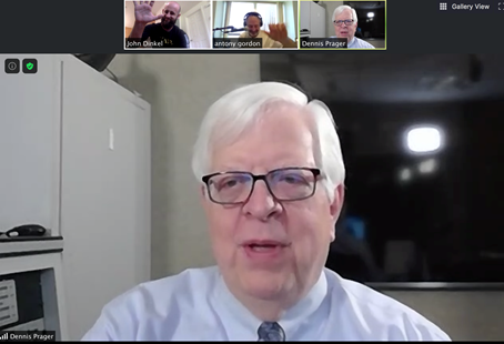 The Antony Gordon Show on Happiness, with Guest Dennis Prager