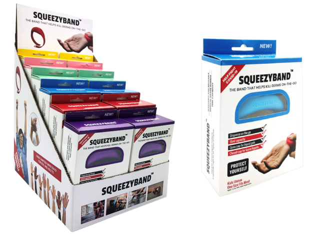 SQUEEZYBAND is now offered Nationwide Through Mr. Checkout's Direct Store Delivery Distributors. SQUEEZYBAND is now offered Nationwide Through Mr. Checkout's Direct Store Delivery Distributors.