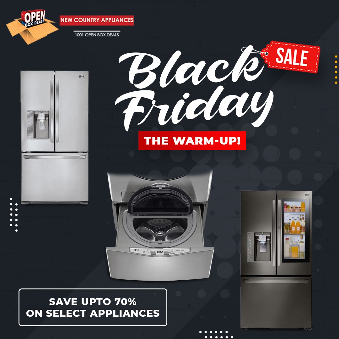 New Country Appliances Inc Announces Open Box Deals On Home Appliances and Electronics