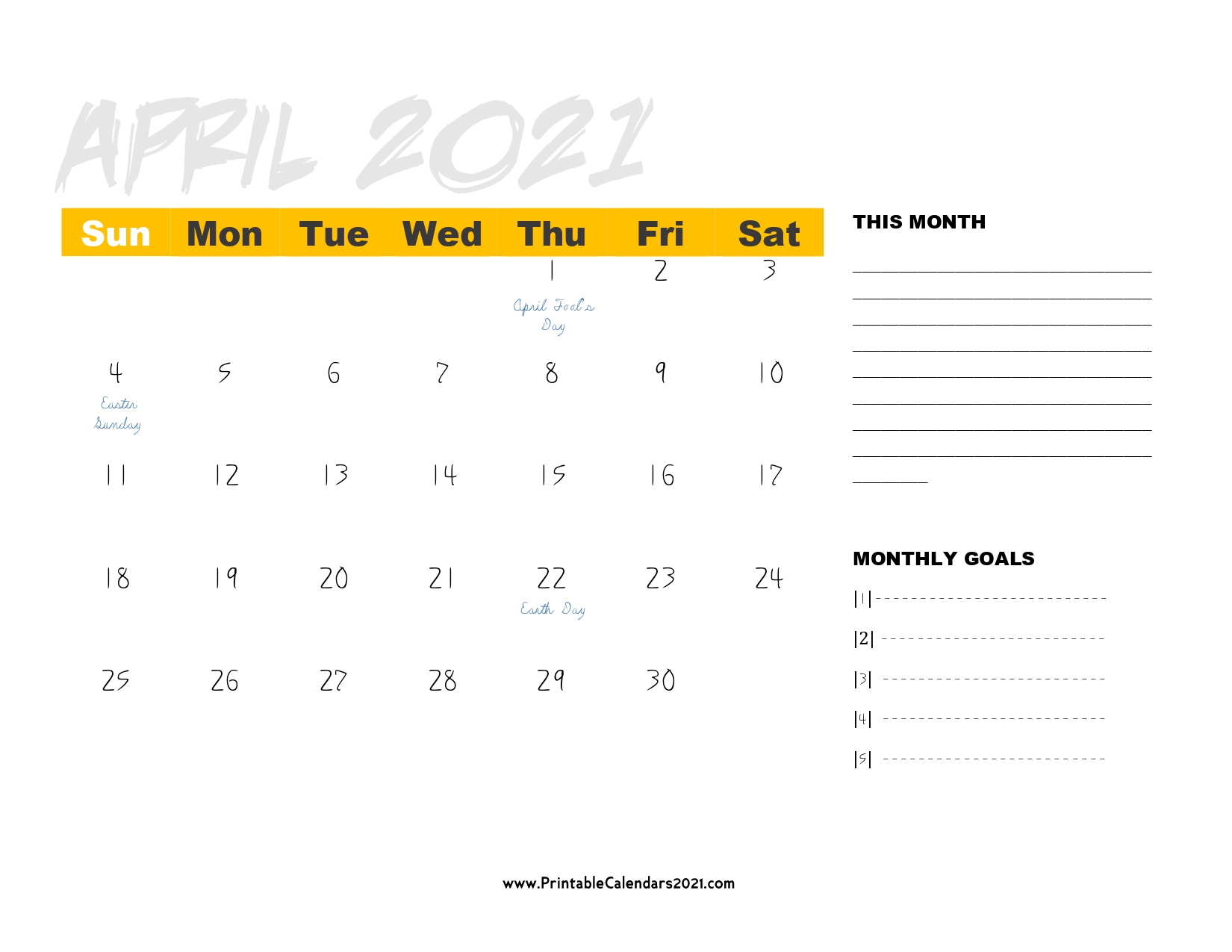 Introducing Different Types of Monthly Printable Calendar Template for the Year 2021
