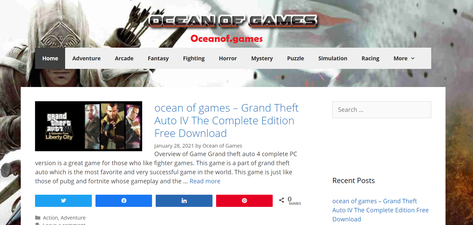 Ocean Of Games Announces Free Games Download For PC and Mobile Game Players