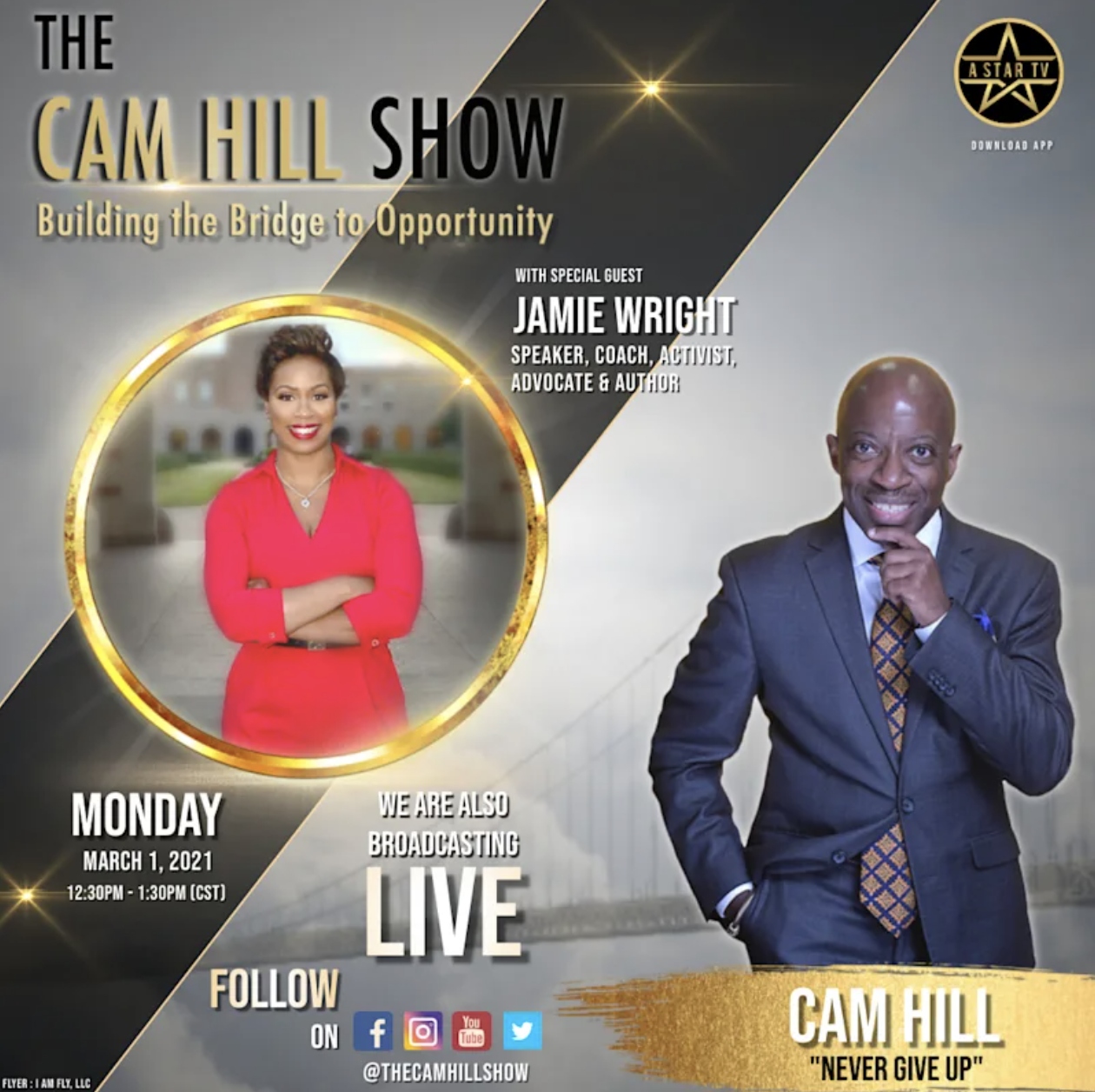 Cam Hill & Jamie R. Wright’s Discuss the Power Of Overcoming on the Cam Hill Show