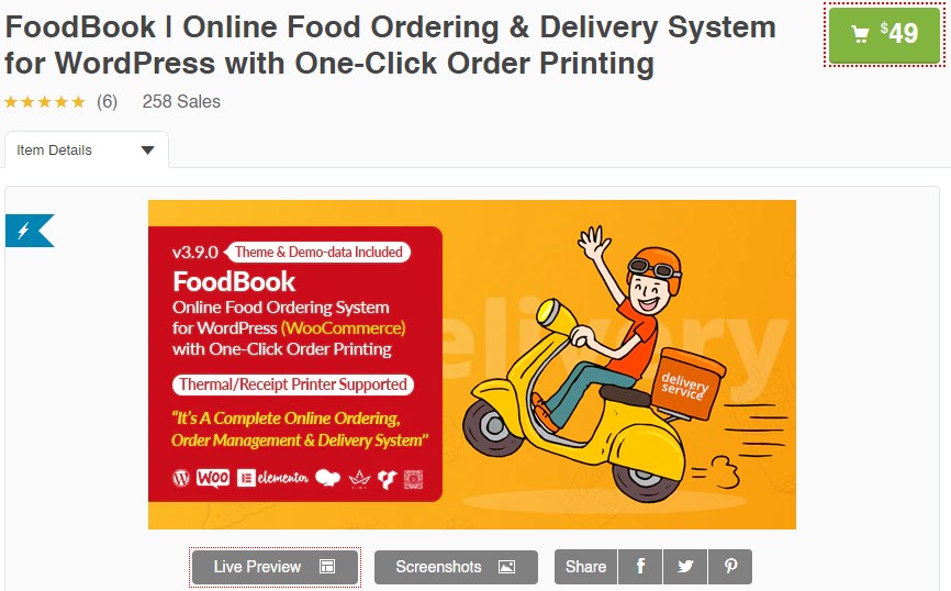 Online Food Ordering & Delivery System for WordPress Releases on Themelooks Online Food Ordering & Delivery System for WordPress Releases on Themelooks