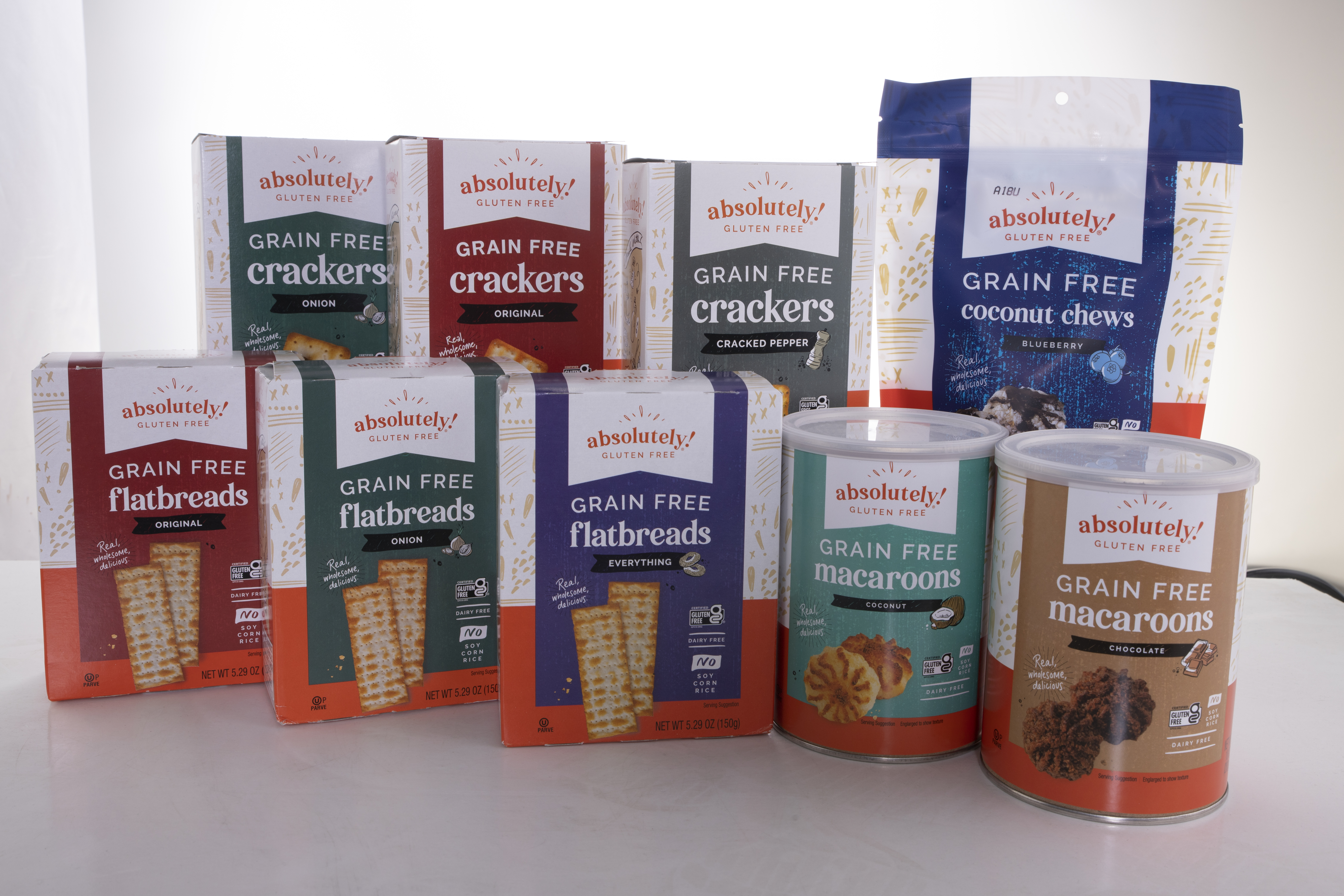Absolutely! Gluten Free Launches New Look and Varieties of Delicious Grain-Free Snacks