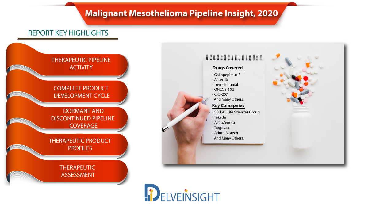 Malignant Mesothelioma Market: Industry trends, Drugs, Companies and Analysis by DelveInsight | SELLAS Life Sciences, Takeda, AstraZeneca, Targovax, Aduro Biotech and Others