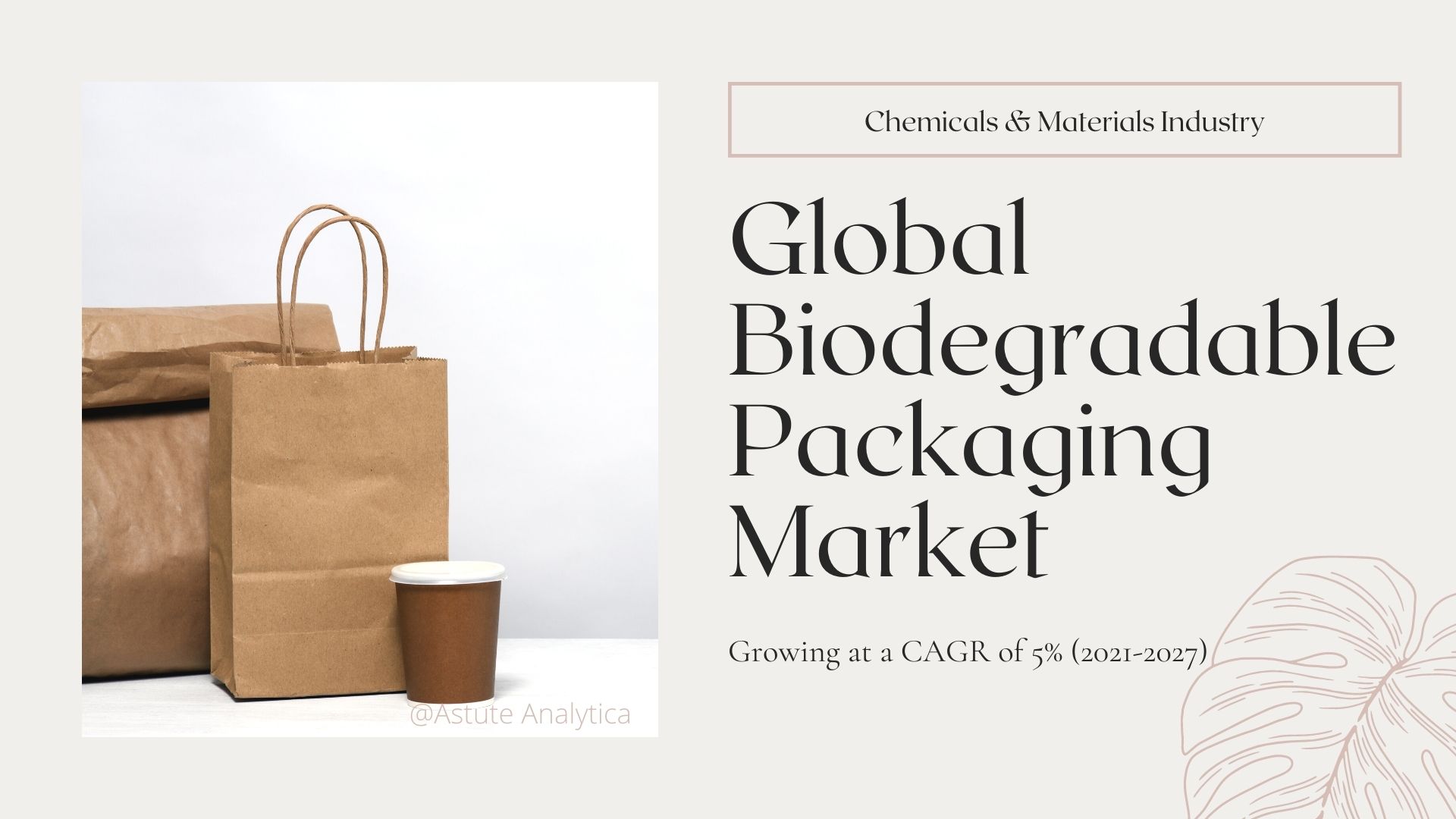 Biodegradable packaging market size, share, growth report explores industry trends & analysis 2027