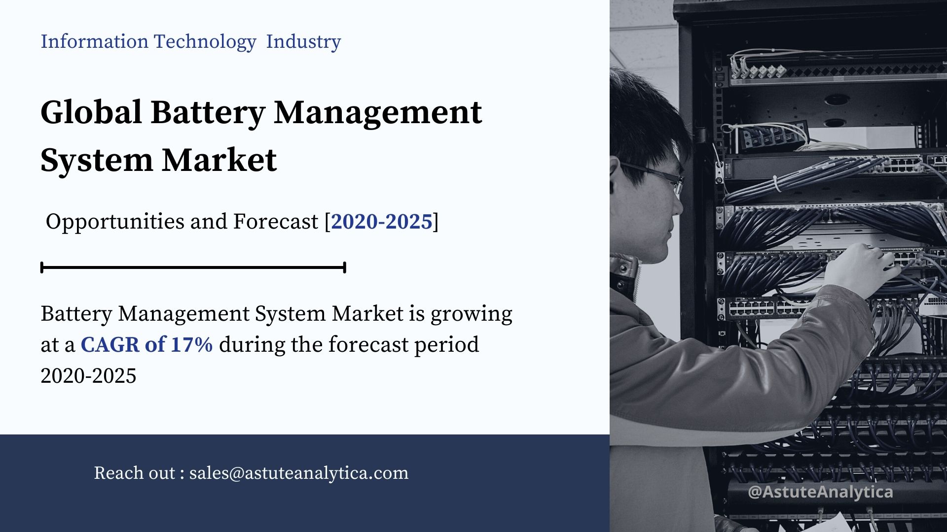 Global Battery Management System Market Key-players, Segmentation, Size, Revenue and Forecast to 2025