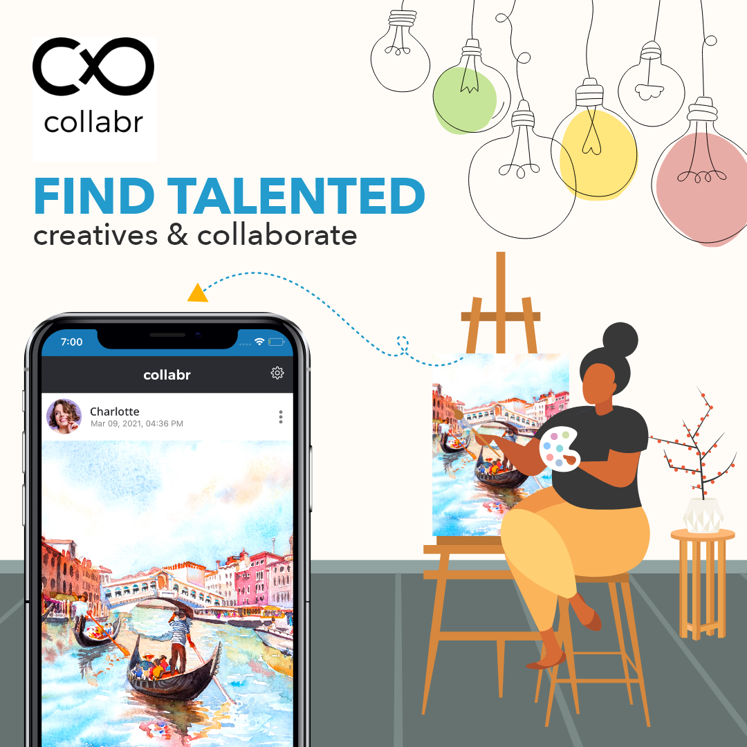 Collabr is a new app that allows creatives to connect and collaborate