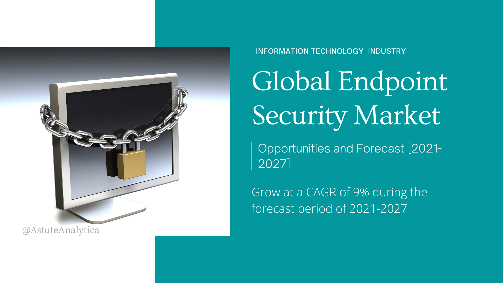 Endpoint Security Market is projected to expand at a CAGR of 9% by 2027