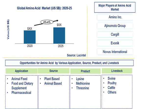 Amino Acid Market is expected to grow at a CAGR of 7%-8% - An exclusive market research report by Lucintel