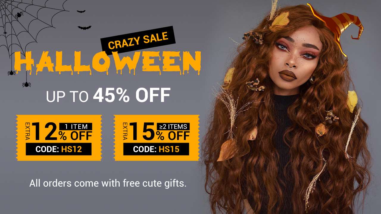 The Sunber Hair Halloween Crazy Sale Countdown Has Began